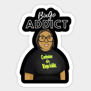 Bingo Addict Tee Sticker